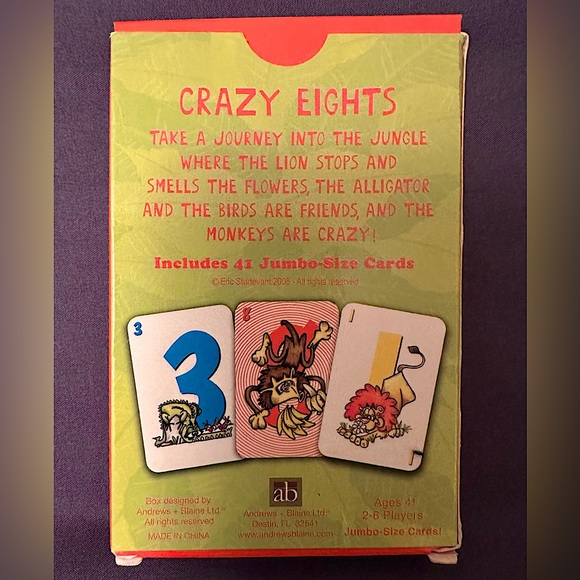 EUC~Crazy 8’s Card Game - Picture 2 of 5